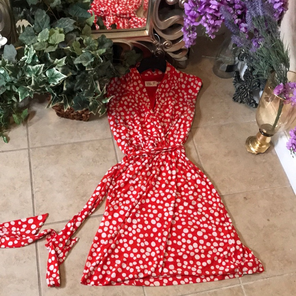 Polka-dot Red dress